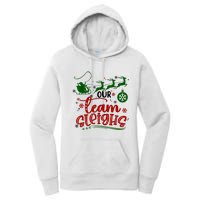 Our Team Sleighs Reindeer Santa Claus Xmas Office Staff Women's Pullover Hoodie