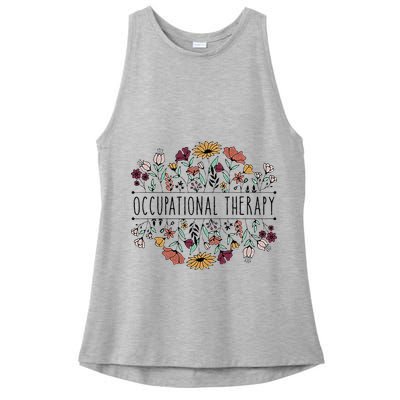 Occupational Therapy Student OT Therapist OT Assistant Ladies PosiCharge Tri-Blend Wicking Tank