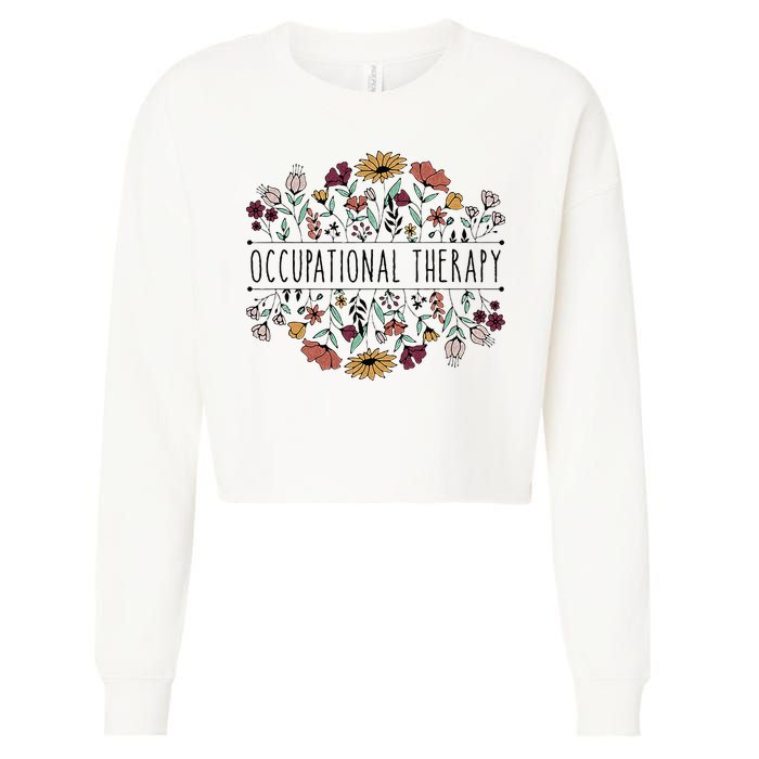 Occupational Therapy Student OT Therapist OT Assistant Cropped Pullover Crew