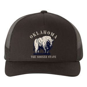 Oklahoma The Sooner State American Bison Buffalo Yupoong Adult 5-Panel Trucker Hat