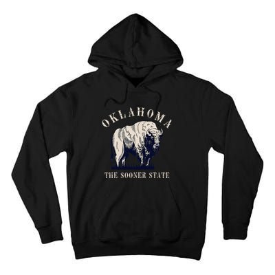 Oklahoma The Sooner State American Bison Buffalo Tall Hoodie