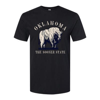 Oklahoma The Sooner State American Bison Buffalo Softstyle CVC T-Shirt