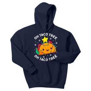 Oh Taco Tree Christmas Cute Xmas Mexican Food Lover Gift Kids Hoodie