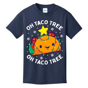 Oh Taco Tree Christmas Cute Xmas Mexican Food Lover Gift Kids T-Shirt