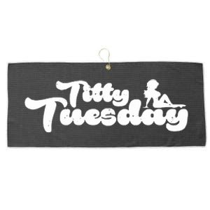 Ohthatfknguy Titty Tuesday Large Microfiber Waffle Golf Towel