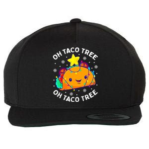 Oh Taco Tree Christmas Cute Xmas Mexican Food Lover Gifts Wool Snapback Cap