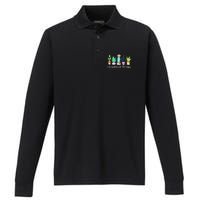 Occupational Therapy Therapist Ot Month Cactus Plant Funny Performance Long Sleeve Polo