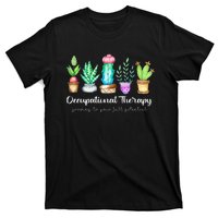 Occupational Therapy Therapist Ot Month Cactus Plant Funny T-Shirt