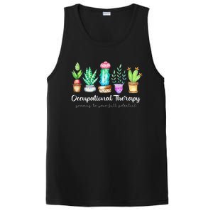 Occupational Therapy Therapist Ot Month Cactus Plant Funny PosiCharge Competitor Tank