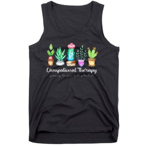 Occupational Therapy Therapist Ot Month Cactus Plant Funny Tank Top