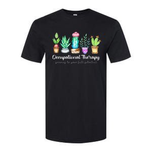 Occupational Therapy Therapist Ot Month Cactus Plant Funny Softstyle® CVC T-Shirt