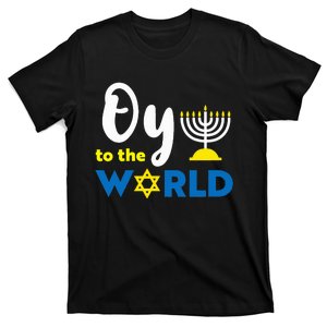 Oy To The World Funny Happy Hanukkah T-Shirt