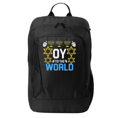 Oy to the World Hanukkah Funny Jewish  City Backpack