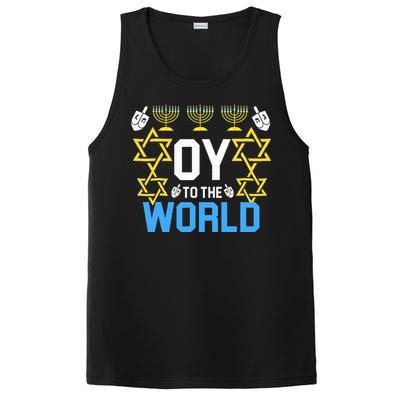 Oy to the World Hanukkah Funny Jewish  PosiCharge Competitor Tank