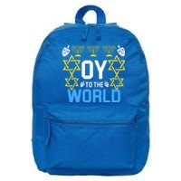 Oy to the World Hanukkah Funny Jewish  16 in Basic Backpack