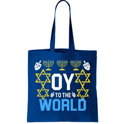 Oy to the World Hanukkah Funny Jewish  Tote Bag