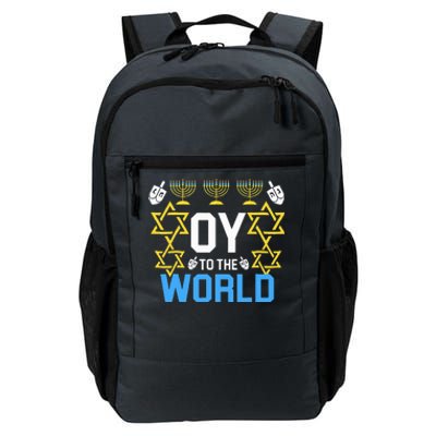 Oy to the World Hanukkah Funny Jewish  Daily Commute Backpack