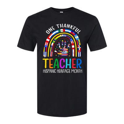 One Thankful Teacher Hispanic Heritage Month Latino Countrie Softstyle® CVC T-Shirt