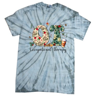 Occupational Therapy Therapist Christmas OT OTA Tie-Dye T-Shirt