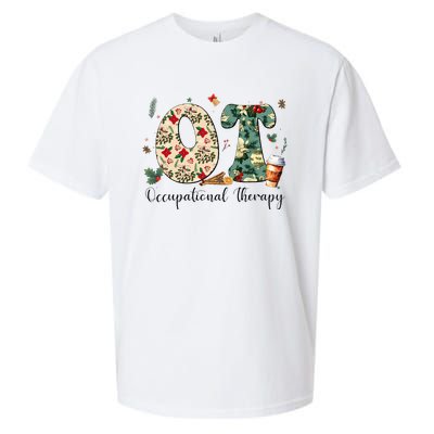 Occupational Therapy Therapist Christmas OT OTA Sueded Cloud Jersey T-Shirt