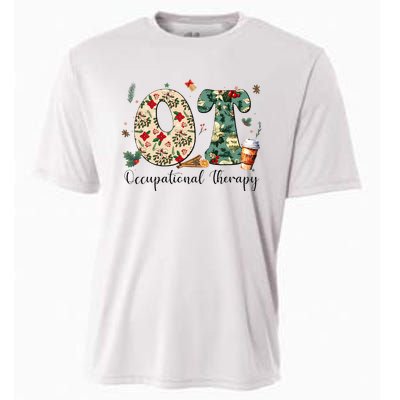 Occupational Therapy Therapist Christmas OT OTA Cooling Performance Crew T-Shirt