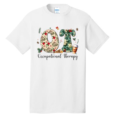 Occupational Therapy Therapist Christmas OT OTA Tall T-Shirt