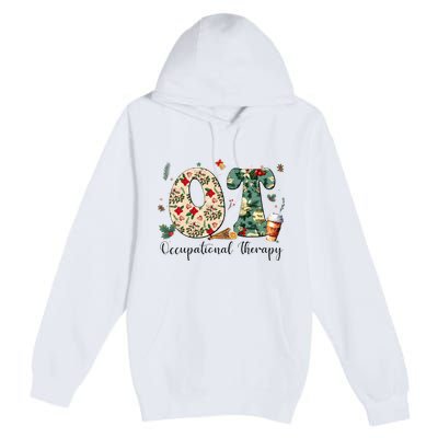 Occupational Therapy Therapist Christmas OT OTA Premium Pullover Hoodie