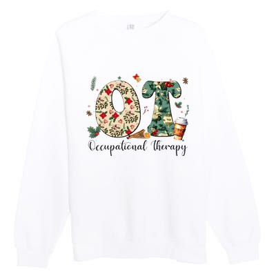 Occupational Therapy Therapist Christmas OT OTA Premium Crewneck Sweatshirt