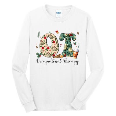 Occupational Therapy Therapist Christmas OT OTA Tall Long Sleeve T-Shirt