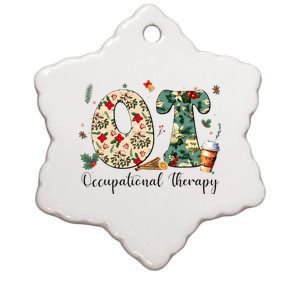 Occupational Therapy Therapist Christmas OT OTA Ceramic Star Ornament