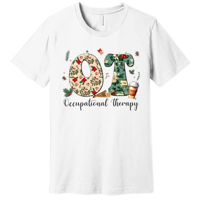 Occupational Therapy Therapist Christmas OT OTA Premium T-Shirt