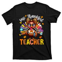 One Thankful Teacher Thanksgiving Turkey Cute Pencil T-Shirt