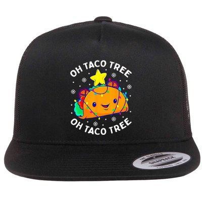 Oh Taco Tree Christmas Cute Xmas Mexican Food Lover Gifts  Flatbill Hat