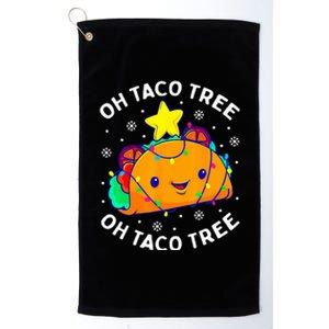 Oh Taco Tree Christmas Cute Xmas Mexican Food Lover Gifts  Platinum Collection Golf Towel