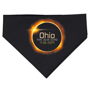 Ohio Totality Total Solar Eclipse April 8 2024 USA-Made Doggie Bandana