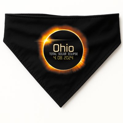 Ohio Totality Total Solar Eclipse April 8 2024 USA-Made Doggie Bandana