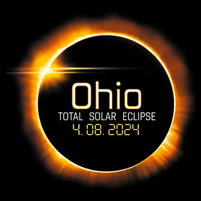Ohio Totality Total Solar Eclipse April 8 2024 Wool Snapback Cap