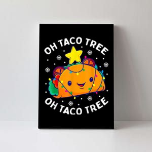 Oh Taco Tree Christmas Cute Xmas Mexican Food Lover Canvas