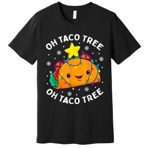 Oh Taco Tree Christmas Cute Xmas Mexican Food Lover Premium T-Shirt