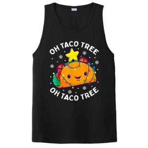 Oh Taco Tree Christmas Cute Xmas Mexican Food Lover PosiCharge Competitor Tank