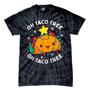 Oh Taco Tree Christmas Cute Xmas Mexican Food Lover Tie-Dye T-Shirt