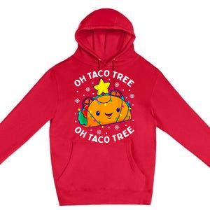 Oh Taco Tree Christmas Cute Xmas Mexican Food Lover Premium Pullover Hoodie