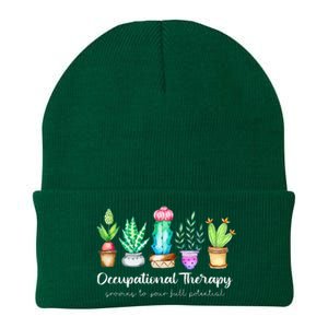 Occupational Therapy Therapist OT Month Cactus Plant Funny Knit Cap Winter Beanie