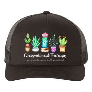 Occupational Therapy Therapist OT Month Cactus Plant Funny Yupoong Adult 5-Panel Trucker Hat