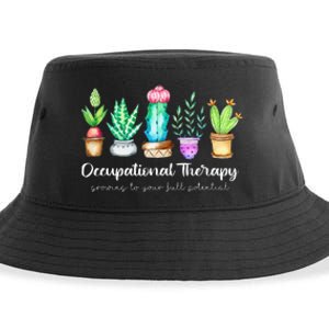 Occupational Therapy Therapist OT Month Cactus Plant Funny Sustainable Bucket Hat