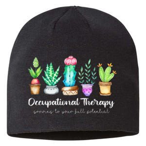 Occupational Therapy Therapist OT Month Cactus Plant Funny Sustainable Beanie