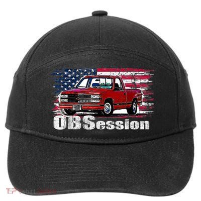 OBS Truck Troka Old School Pickup Low Rider 7-Panel Snapback Hat
