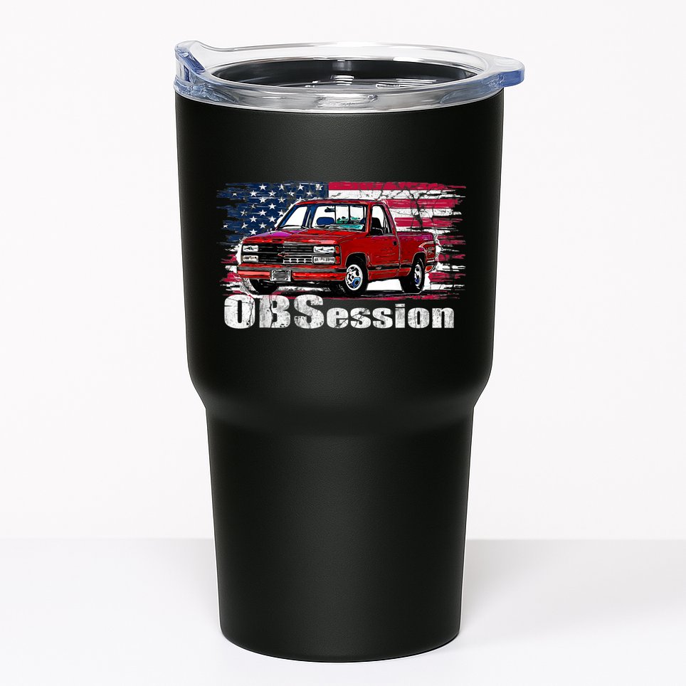 OBS Truck Troka Old School Pickup Low Rider Tumbler