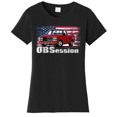 OBS Truck Troka Old School Pickup Low Rider Women's T-Shirt