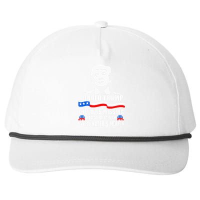 Onald Trump The D Is Missing ItS In Every HaterS Mouth Snapback Five-Panel Rope Hat